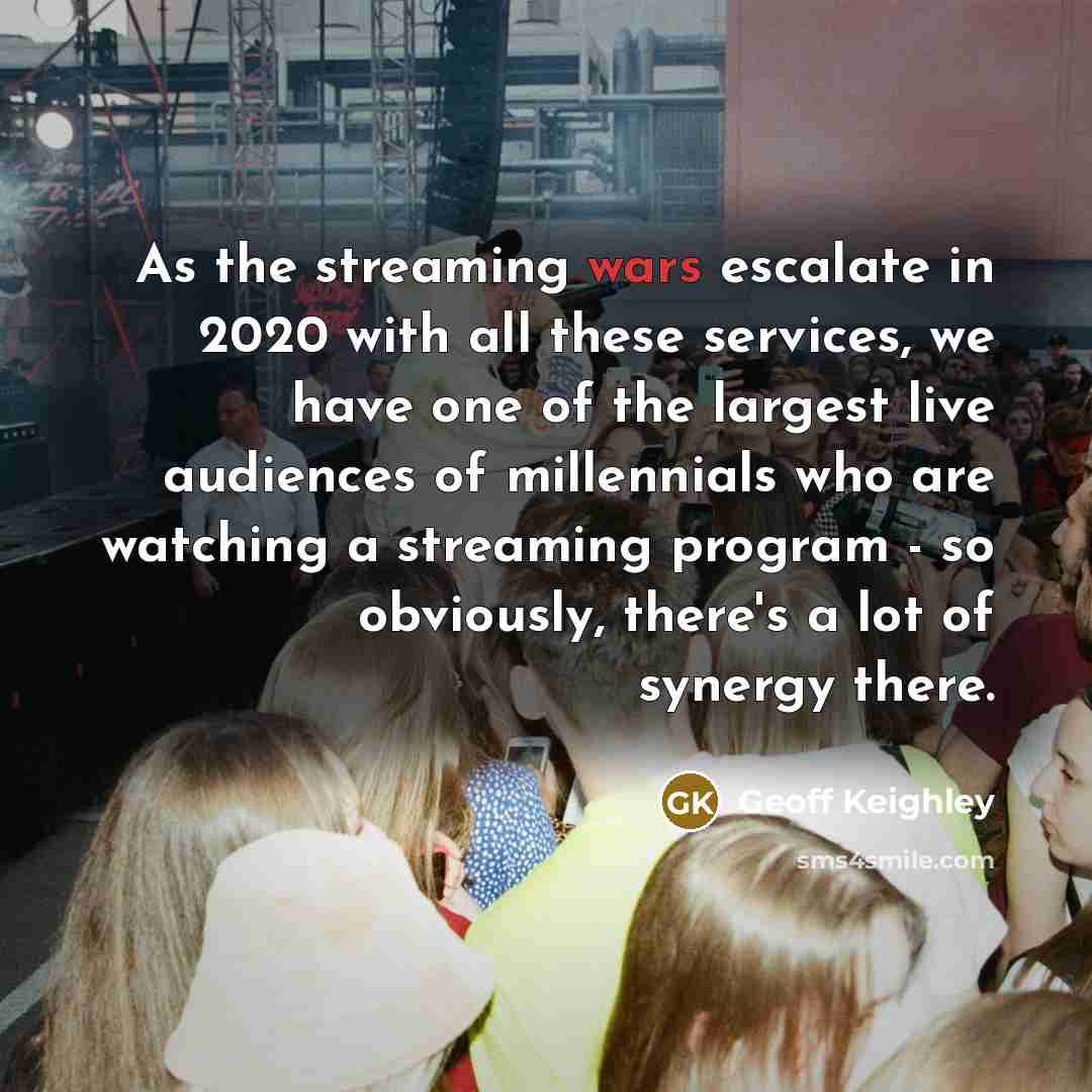 “As the streaming wars escalate in 2020 with all these…” quote by Geoff Keighley