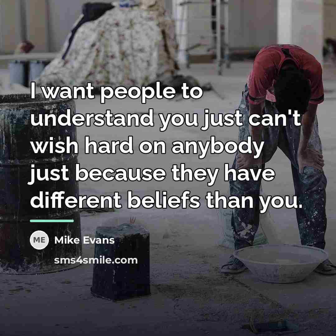 “I want people to understand you just can't wish hard…” quote by Mike Evans