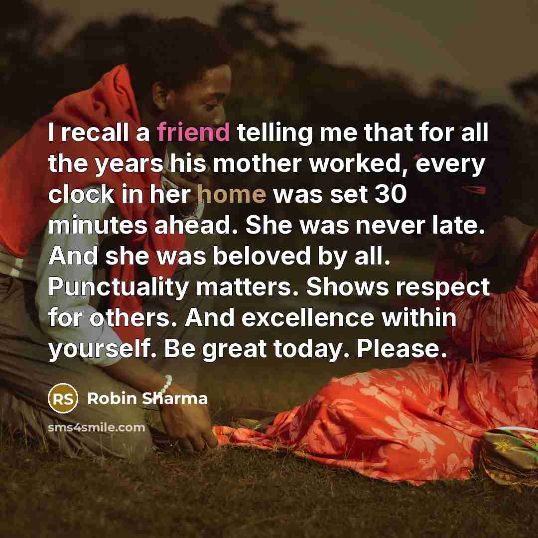 “I recall a friend telling me that for all the…” quote by Robin Sharma