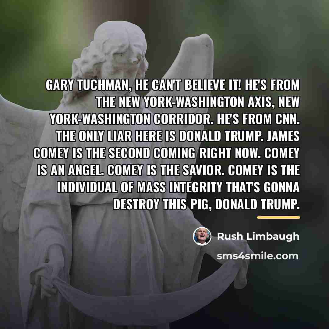 “Gary Tuchman, he can't believe it! He's from the New…” quote by Rush Limbaugh