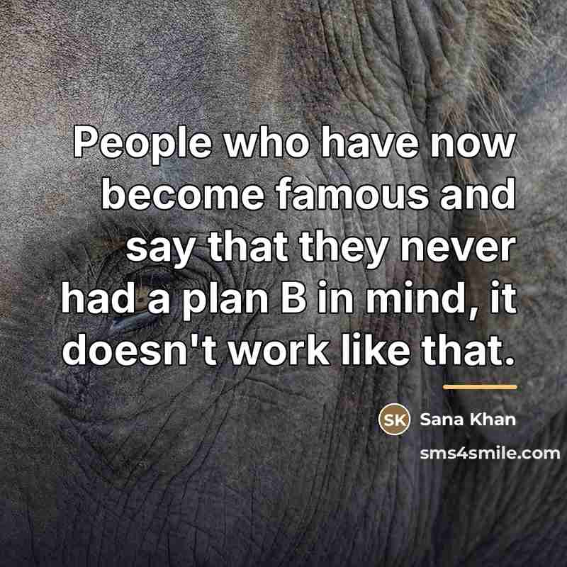 “People who have now become famous and say that they…” quote by Sana Khan