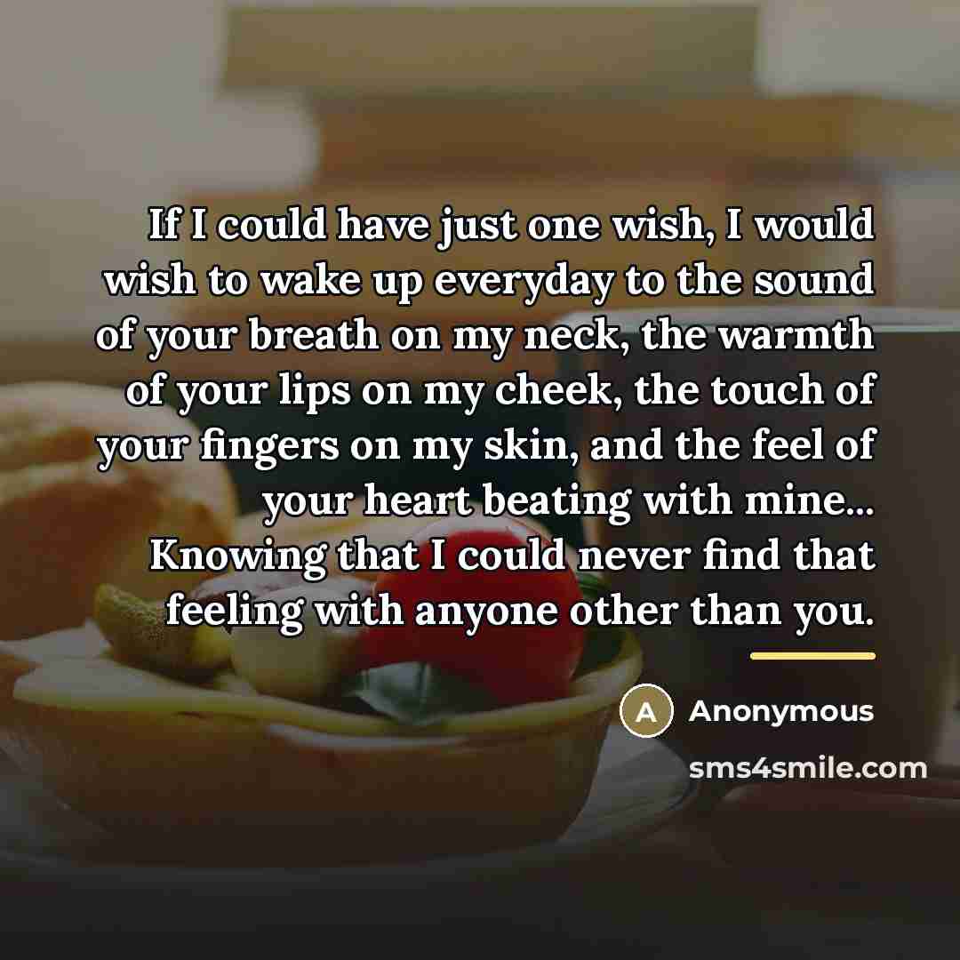 “If I could have just one wish, I would wish…” quote by Courtney Kuchta