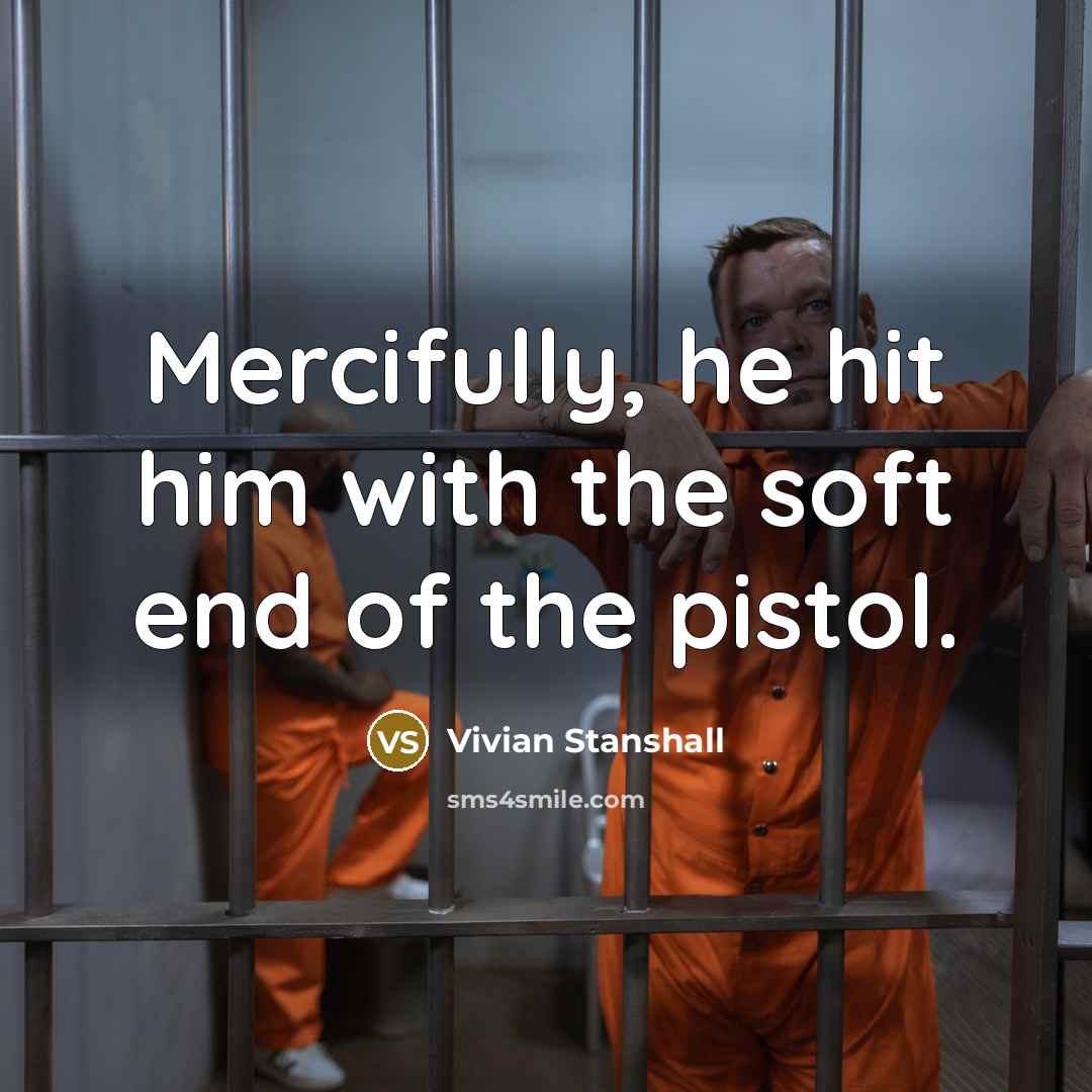 “Mercifully, he hit him with the soft end of the…” quote by Vivian Stanshall