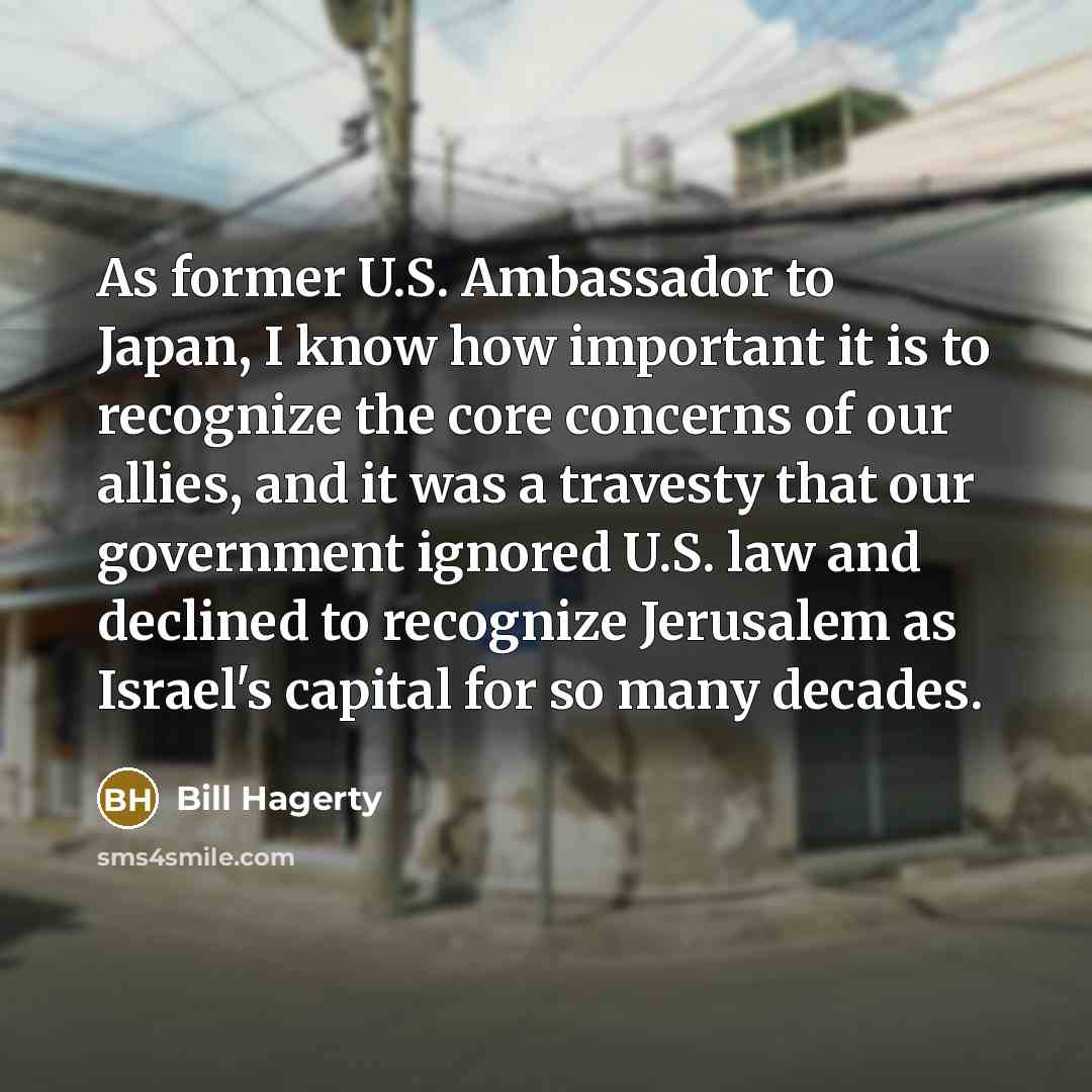 “As former U.S. Ambassador to Japan, I know how important…” quote by Bill Hagerty