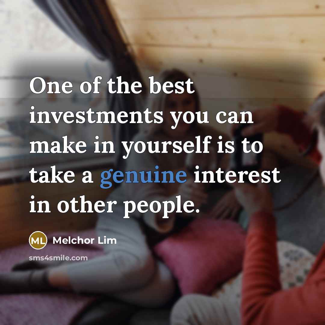 “One of the best investments you can make in yourself…” quote by Melchor Lim