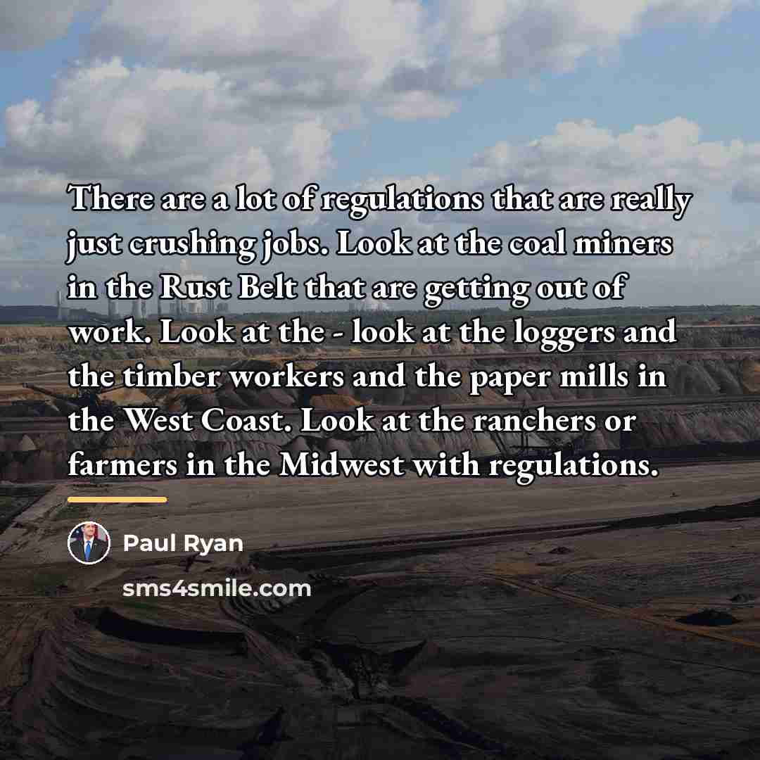 “There are a lot of regulations that are really just…” quote by Paul Ryan