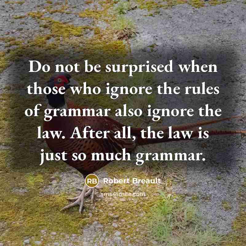 “Do not be surprised when those who ignore the rules…” quote by Robert Breault