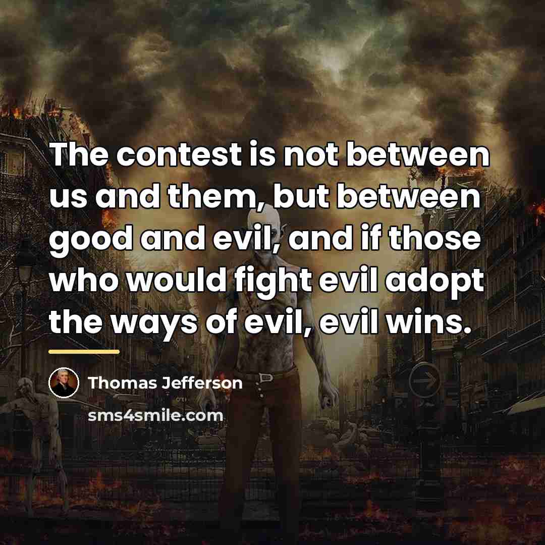 “The contest is not between us and them, but between…” quote by Thomas Jefferson