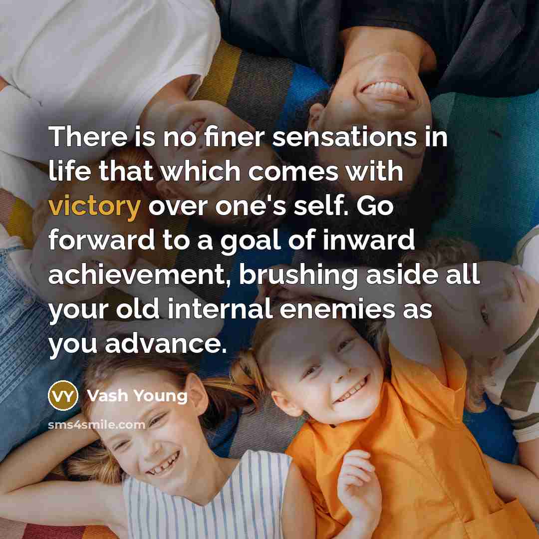 “There is no finer sensations in life that which comes…” quote by Vash Young