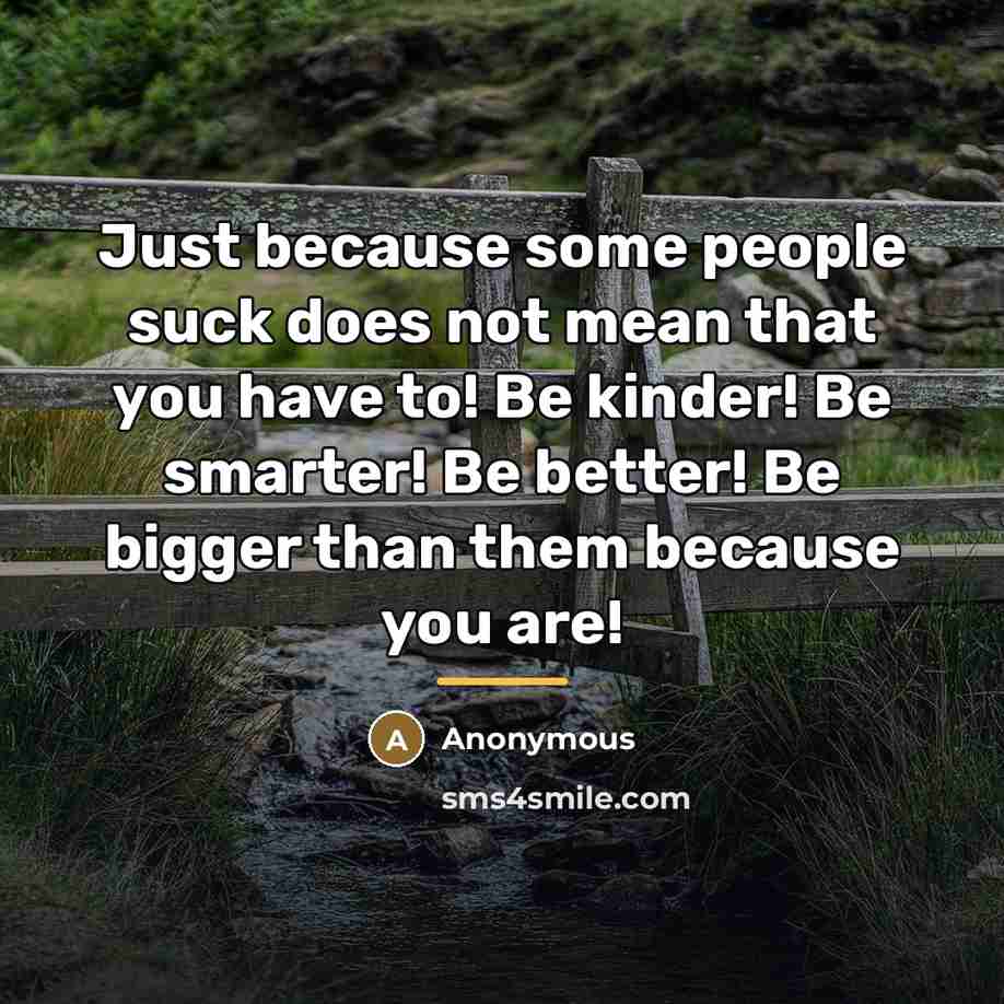 “Just because some people suck does not mean that you…” quote by Anonymous