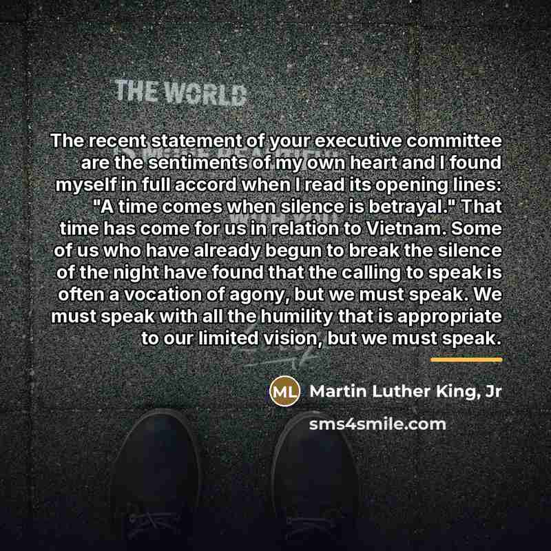 “The recent statement of your executive committee are the sentiments…” quote by Martin Luther King, Jr