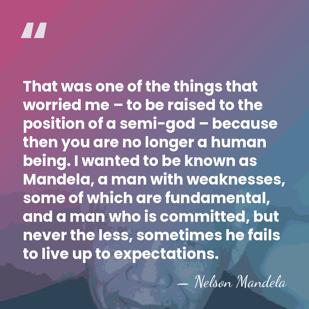 That was one of the things that worried me – to be&hellip; - Nelson Mandela