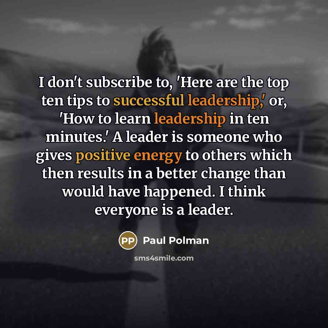“I don't subscribe to, 'Here are the top ten tips…” quote by Paul Polman