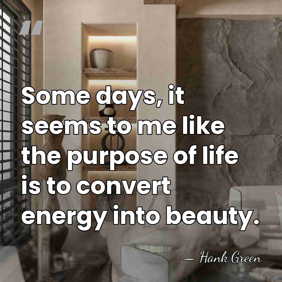 Some days, it seems to me like the purpose of life is&hellip; - Hank Green
