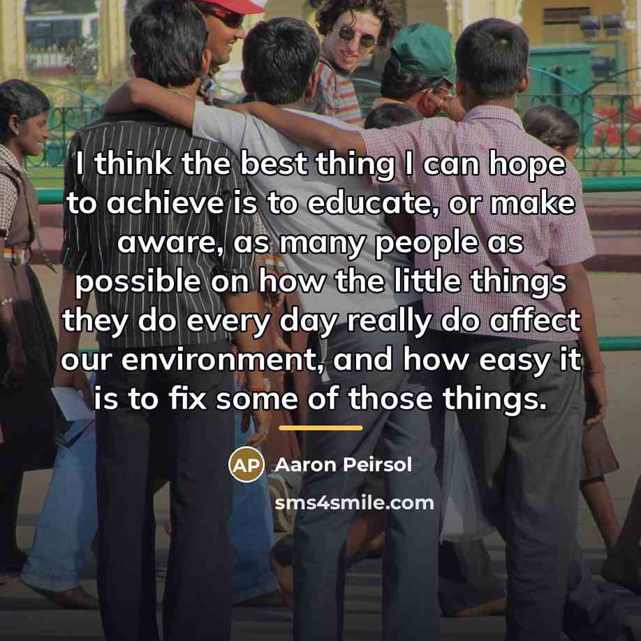 “I think the best thing I can hope to achieve…” quote by Aaron Peirsol