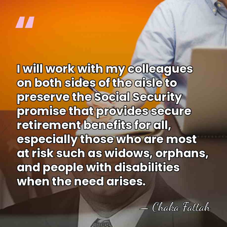 I will work with my colleagues on both sides of the aisle&hellip; - Chaka Fattah