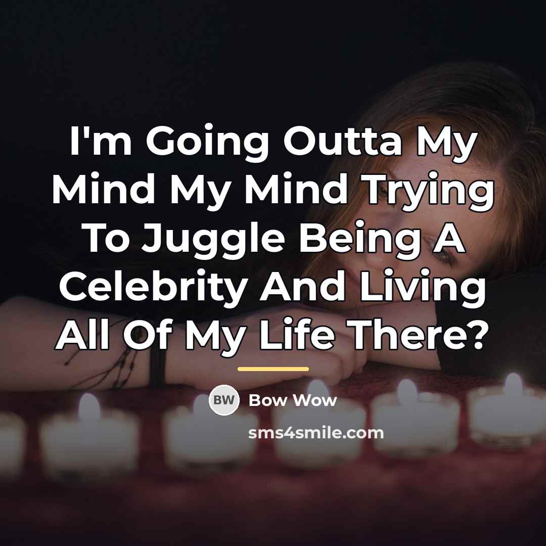 “I'm Going Outta My Mind My Mind Trying To Juggle…” quote by Bow Wow