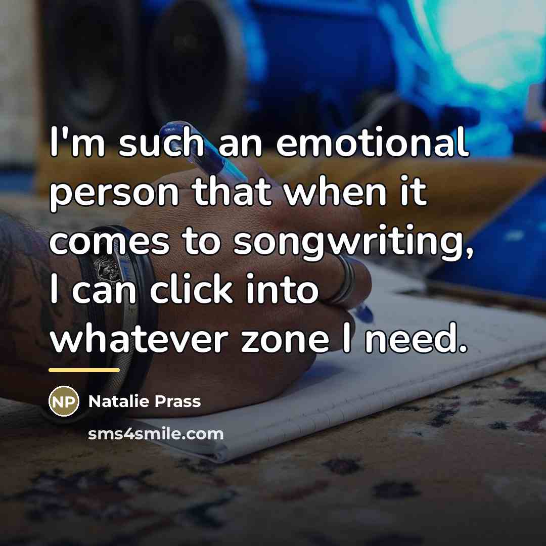 “I'm such an emotional person that when it comes to…” quote by Natalie Prass