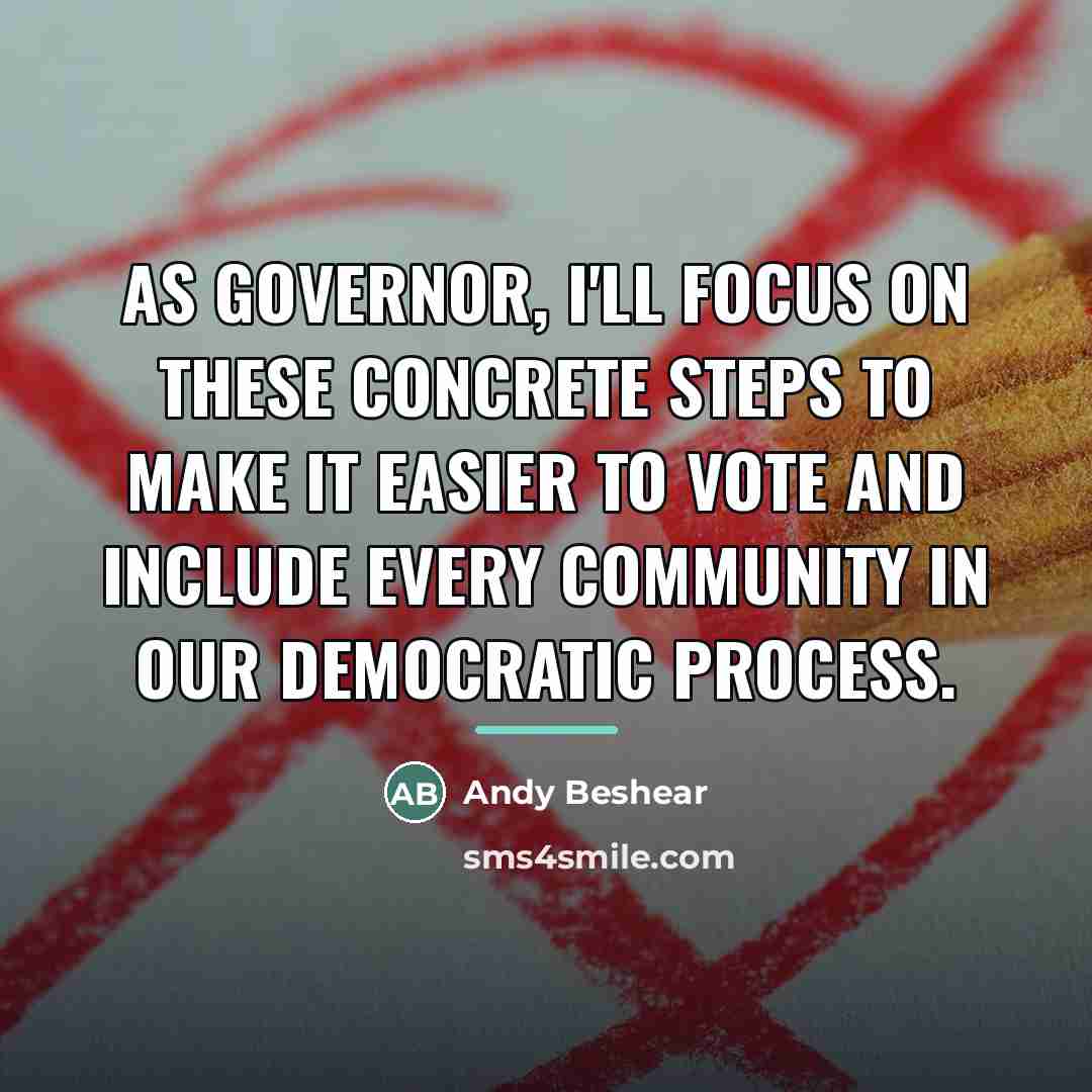 “As governor, I'll focus on these concrete steps to make…” quote by Andy Beshear