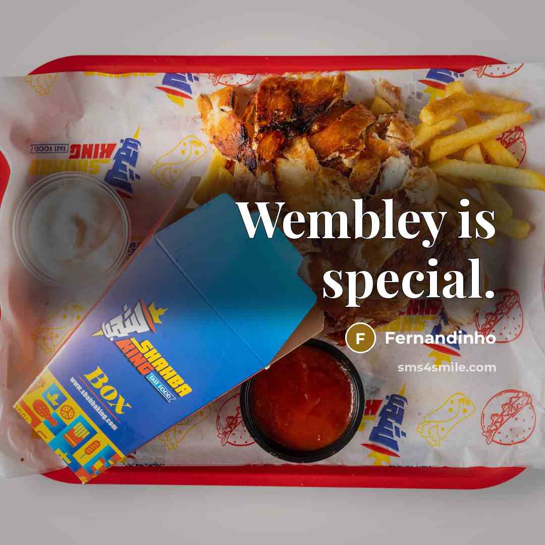 “Wembley is special.” quote by Fernandinho