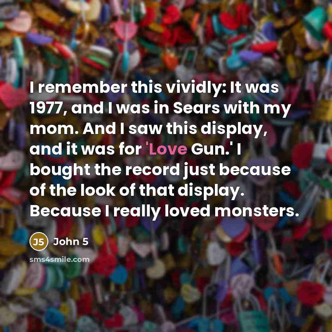 “I remember this vividly: It was 1977, and I was…” quote by John 5