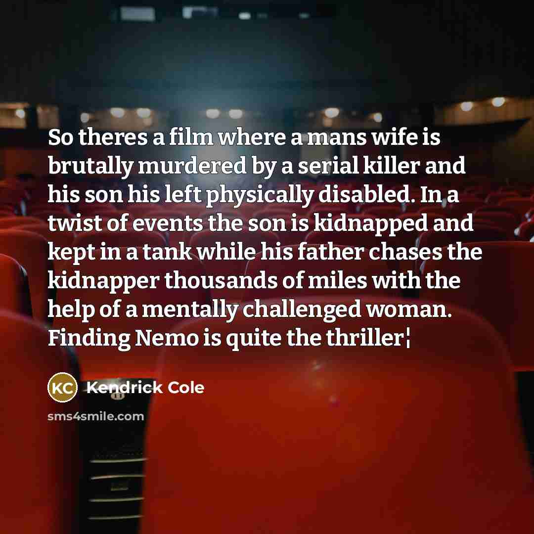 “So theres a film where a mans wife is brutally…” quote by Kendrick Cole