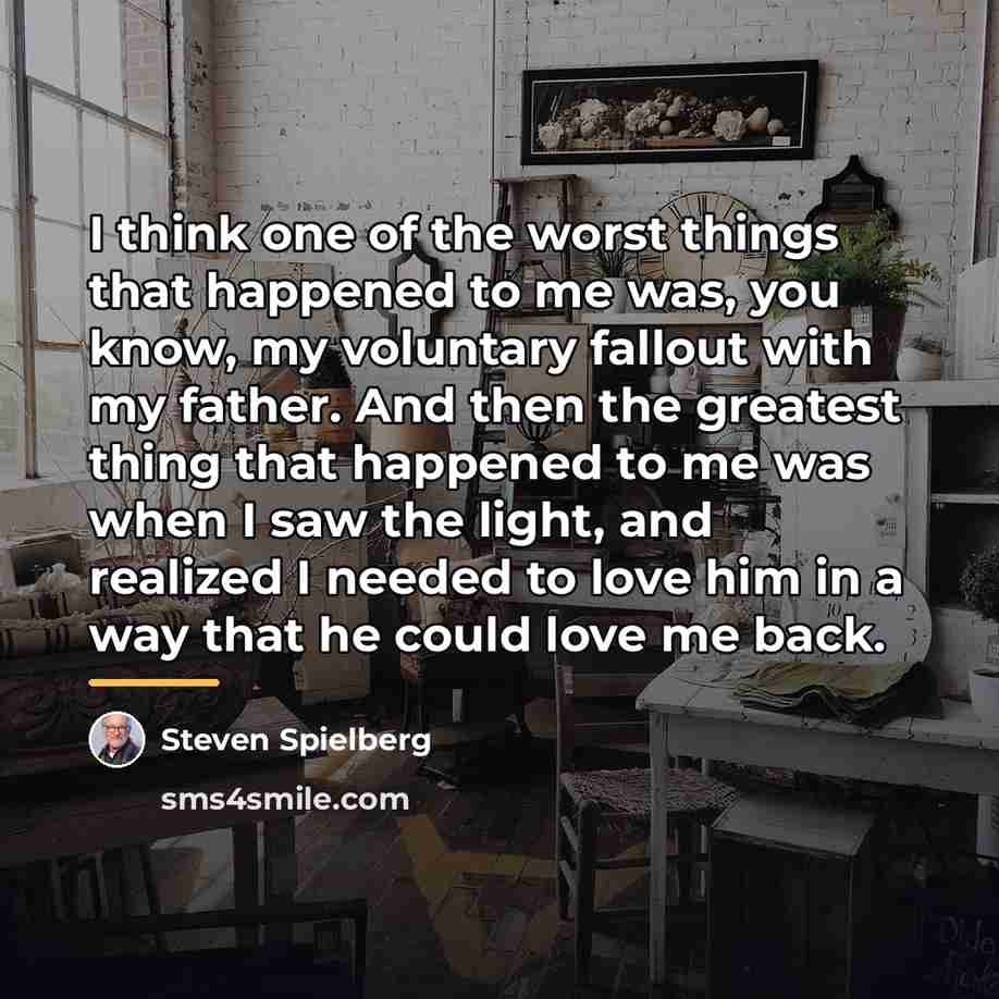“I think one of the worst things that happened to…” quote by Steven Spielberg