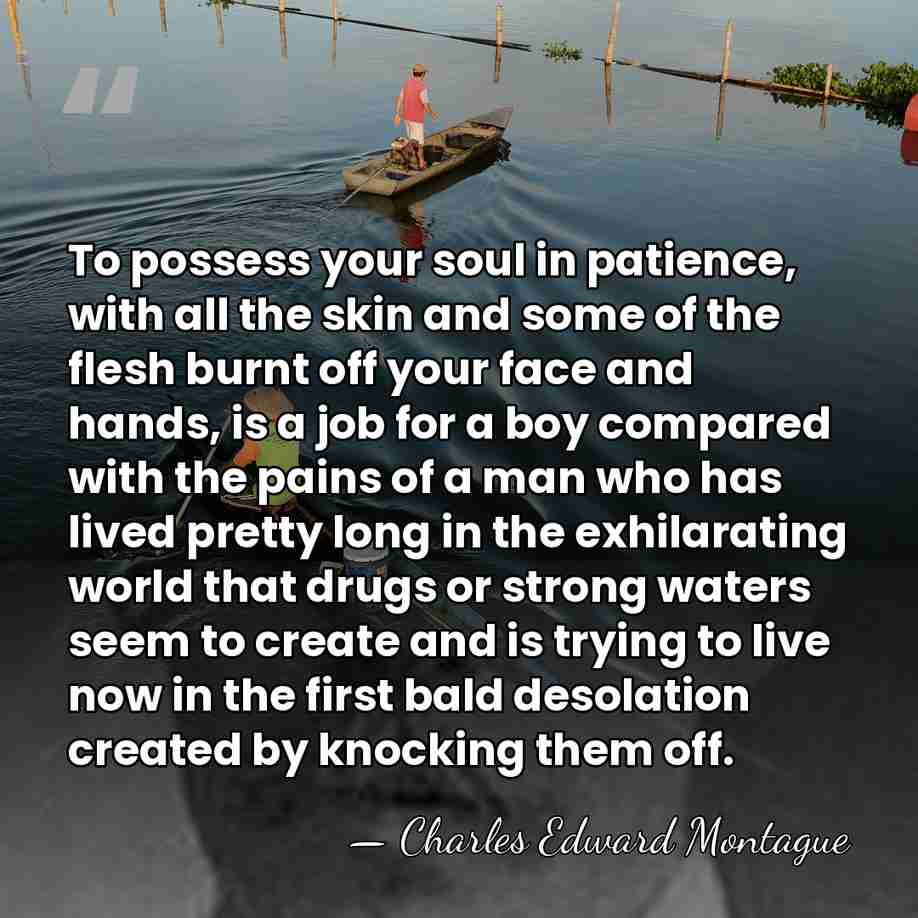 To possess your soul in patience, with all the skin and some&hellip; - Charles Edward Montague
