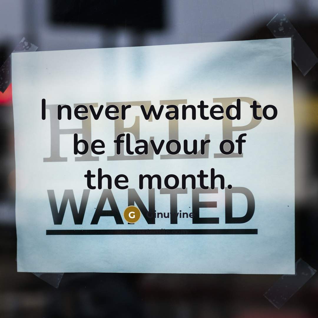 “I never wanted to be flavour of the month.…” quote by Ginuwine