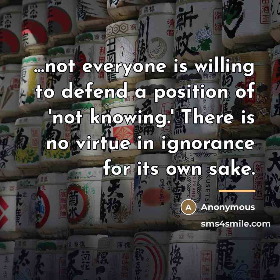 “...not everyone is willing to defend a position of 'not…” quote by Anonymous
