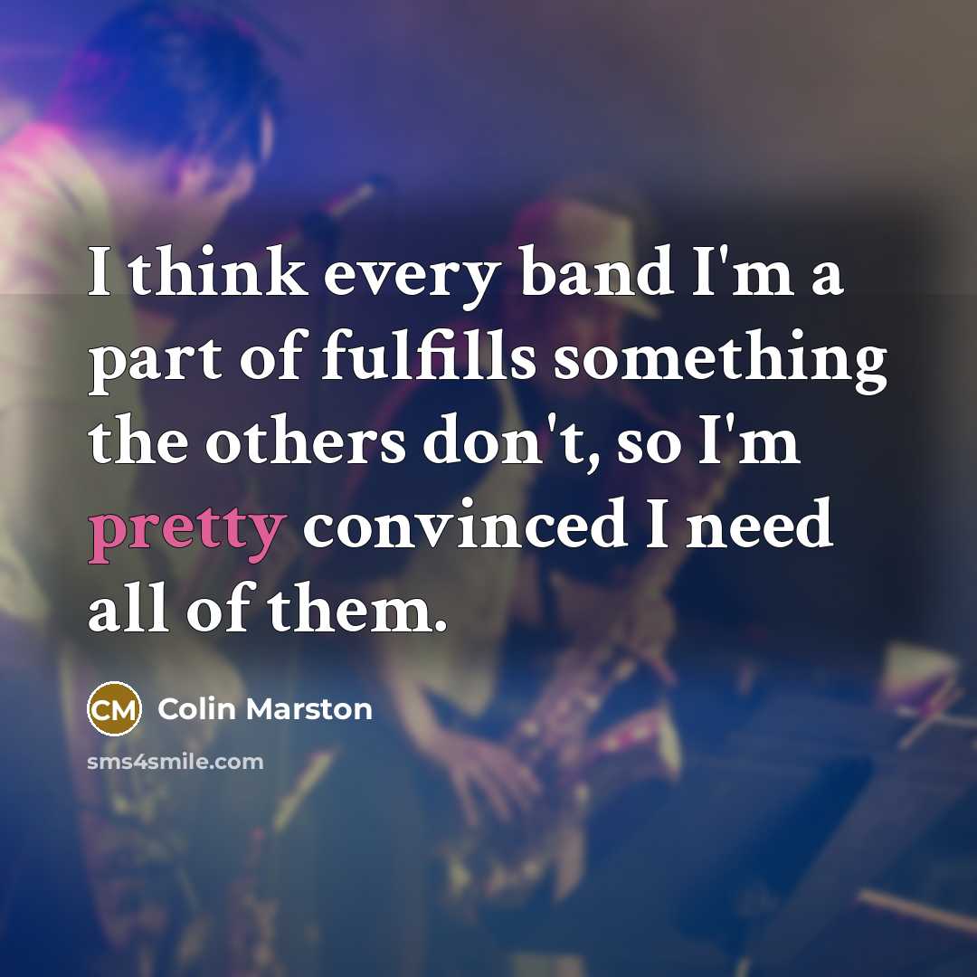 “I think every band I'm a part of fulfills something…” quote by Colin Marston
