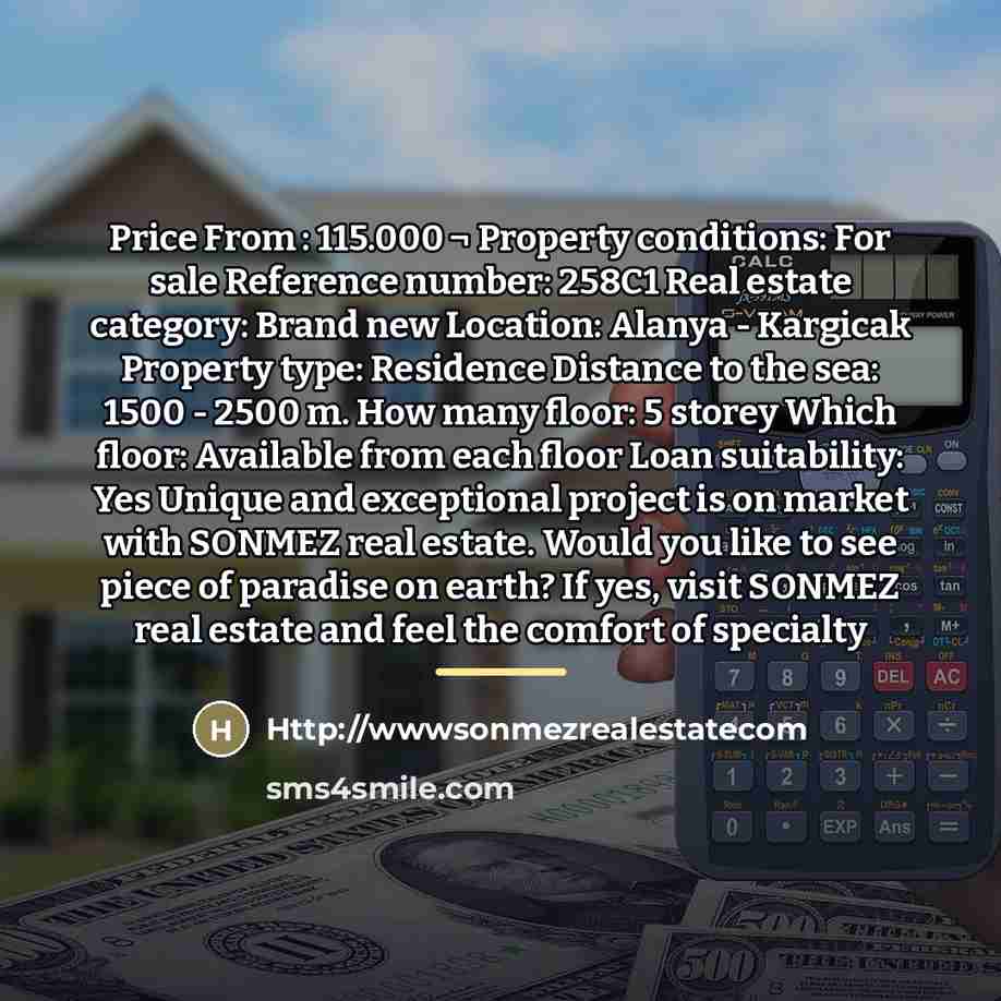 “Price From : 115.000 ¬ Property conditions: For sale Reference…” quote by Anonymous
