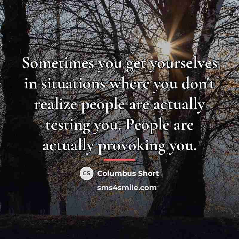 “Sometimes you get yourselves in situations where you don't realize…” quote by Columbus Short