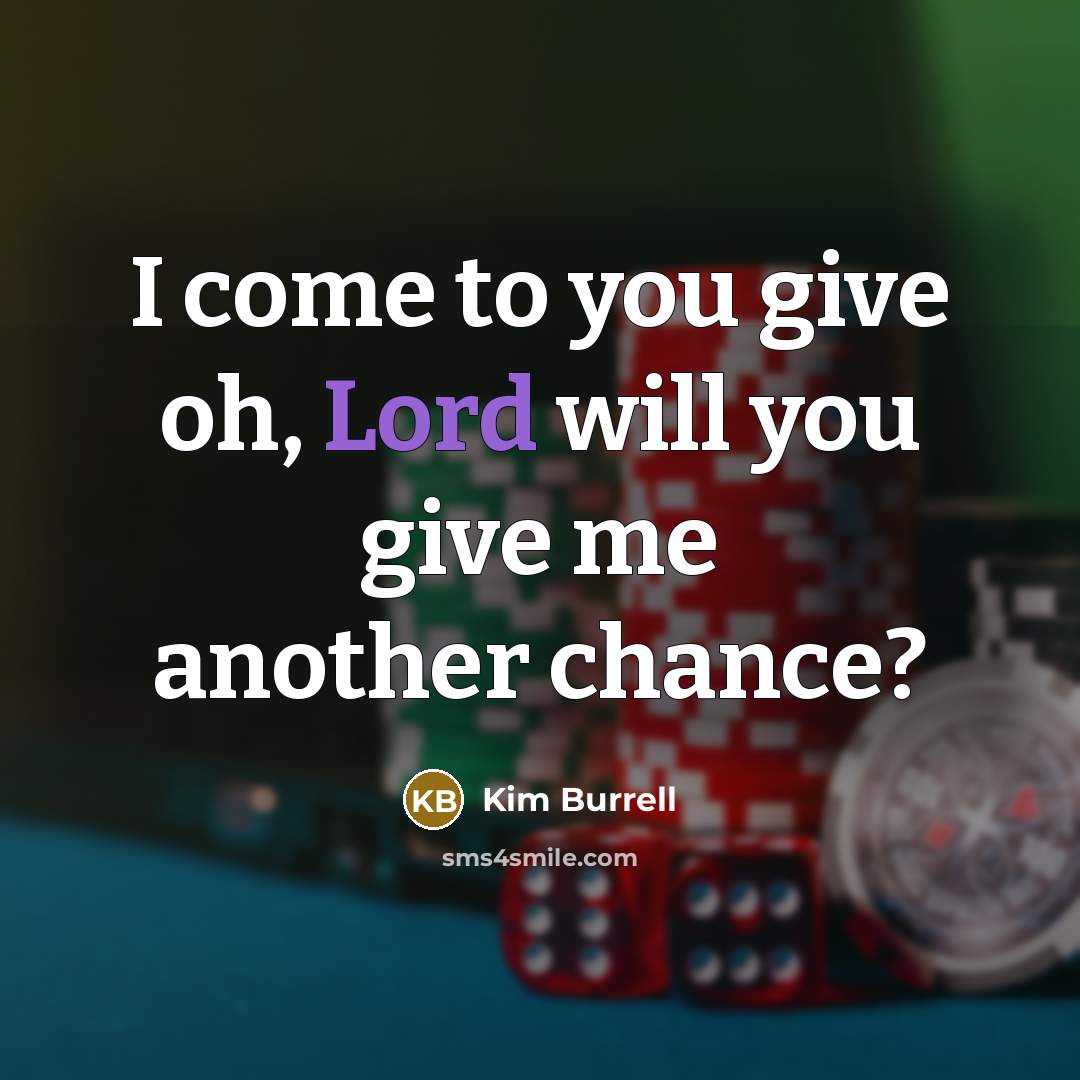 “I come to you give oh, Lord will you give…” quote by Kim Burrell
