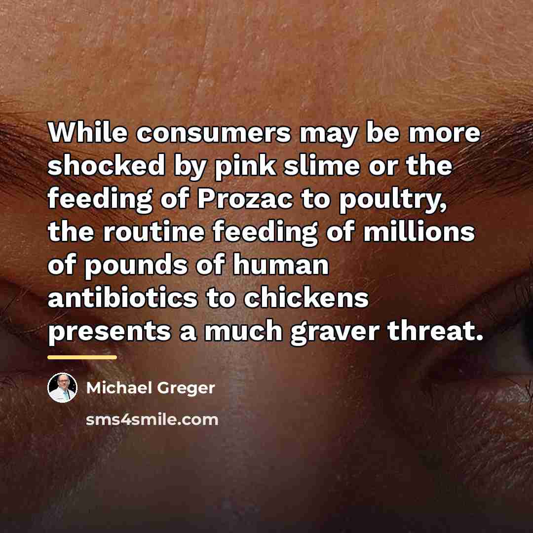 “While consumers may be more shocked by pink slime or…” quote by Michael Greger