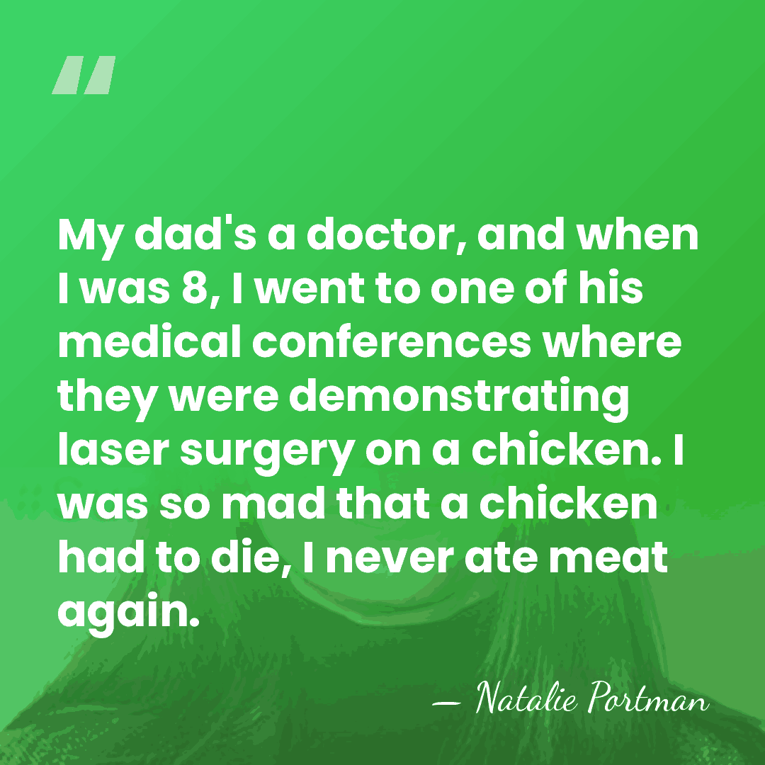 My dad's a doctor, and when I was 8, I went to&hellip; - Natalie Portman
