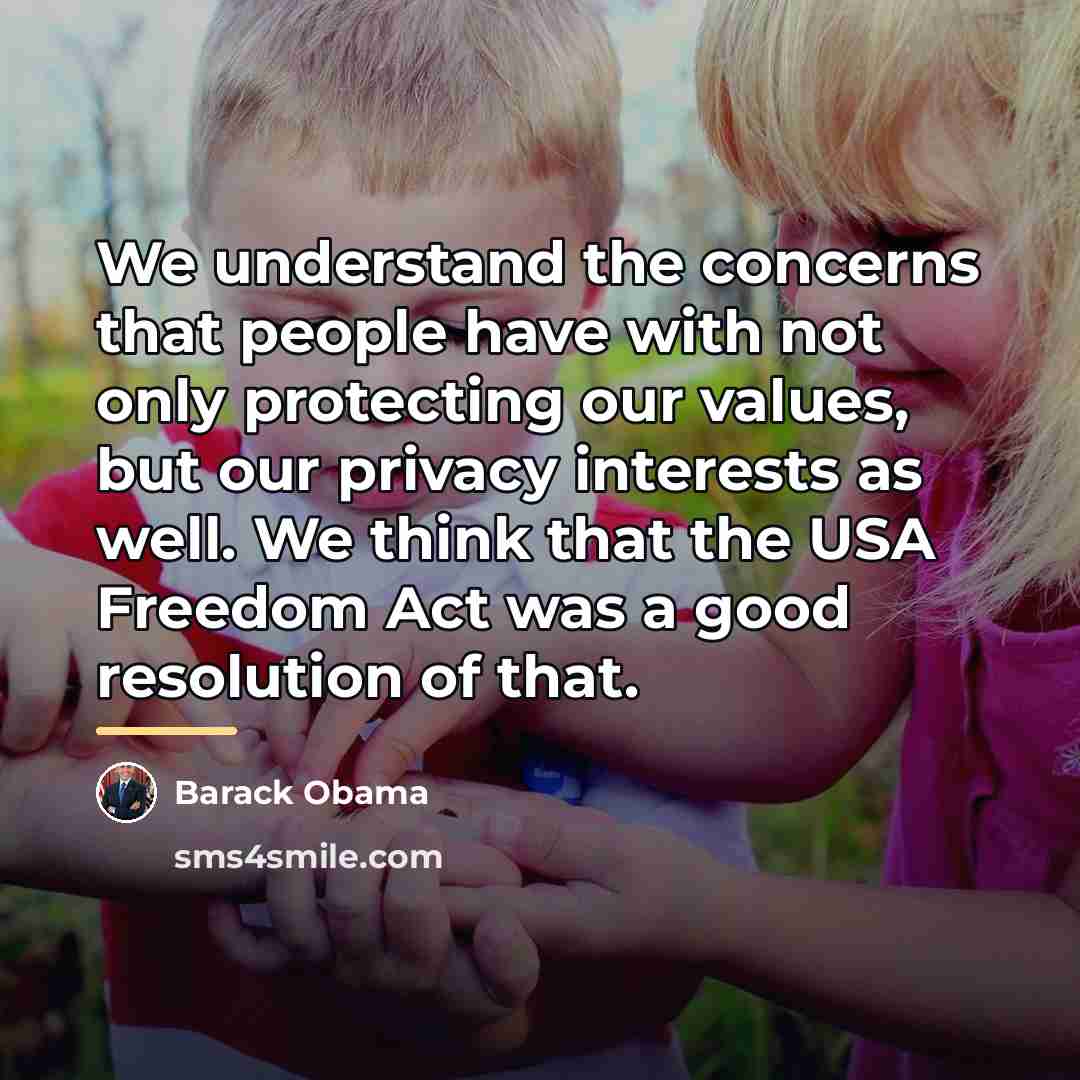 “We understand the concerns that people have with not only…” quote by Barack Obama