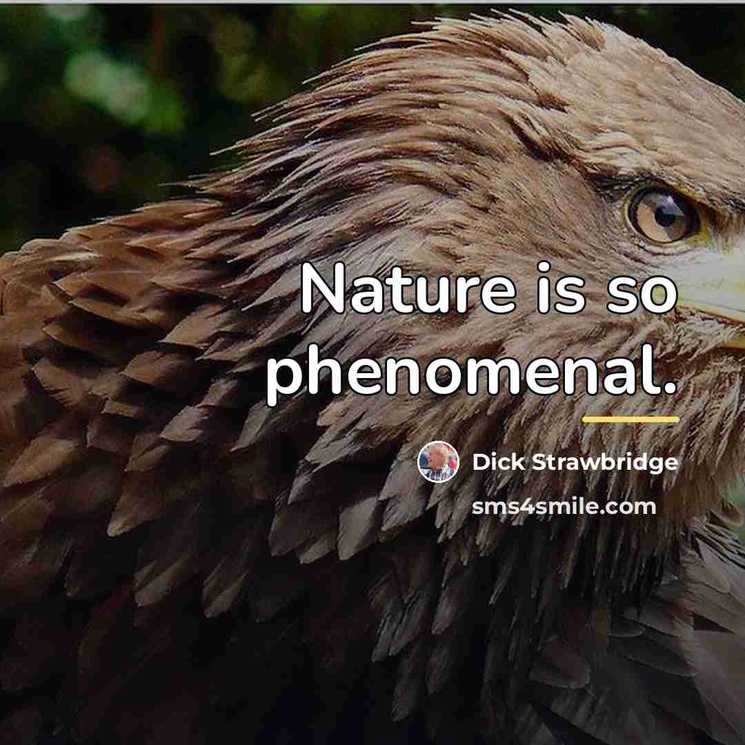 “Nature is so phenomenal.…” quote by Dick Strawbridge