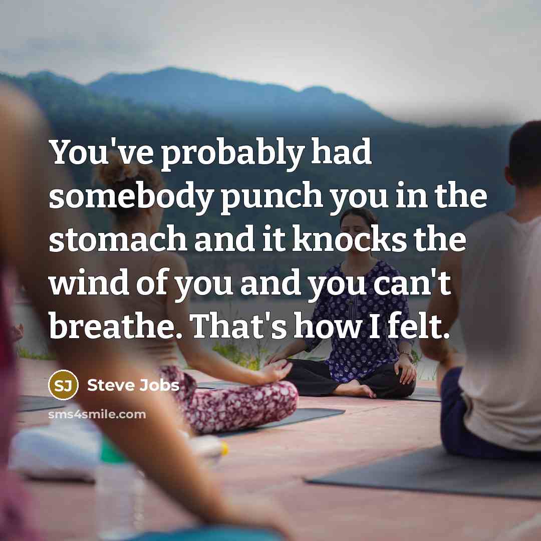 “You've probably had somebody punch you in the stomach and…” quote by Steve Jobs
