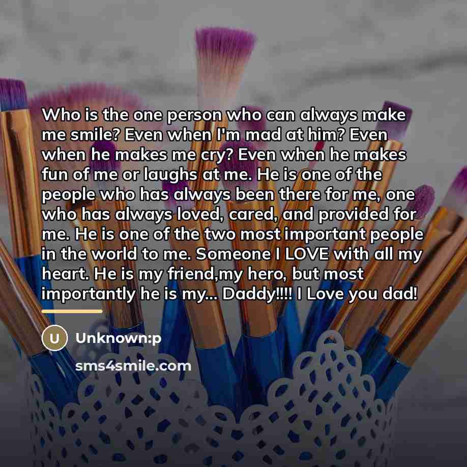 “Who is the one person who can always make me…” quote by Unknown:p