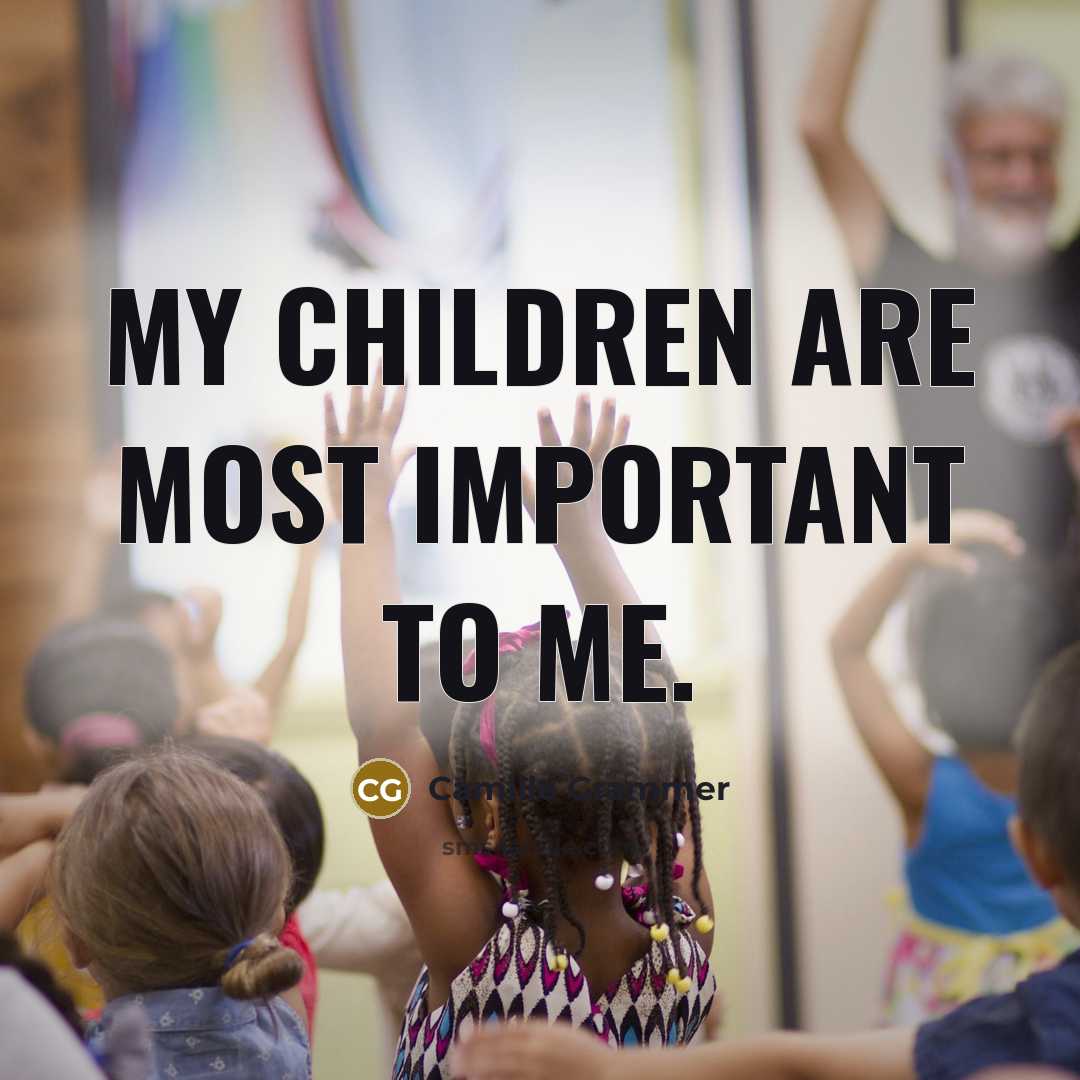 “My children are most important to me.…” quote by Camille Grammer