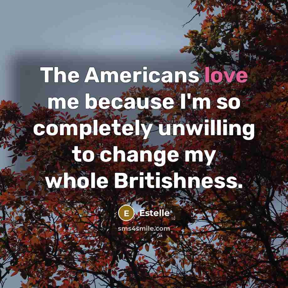 “The Americans love me because I'm so completely unwilling to…” quote by Estelle