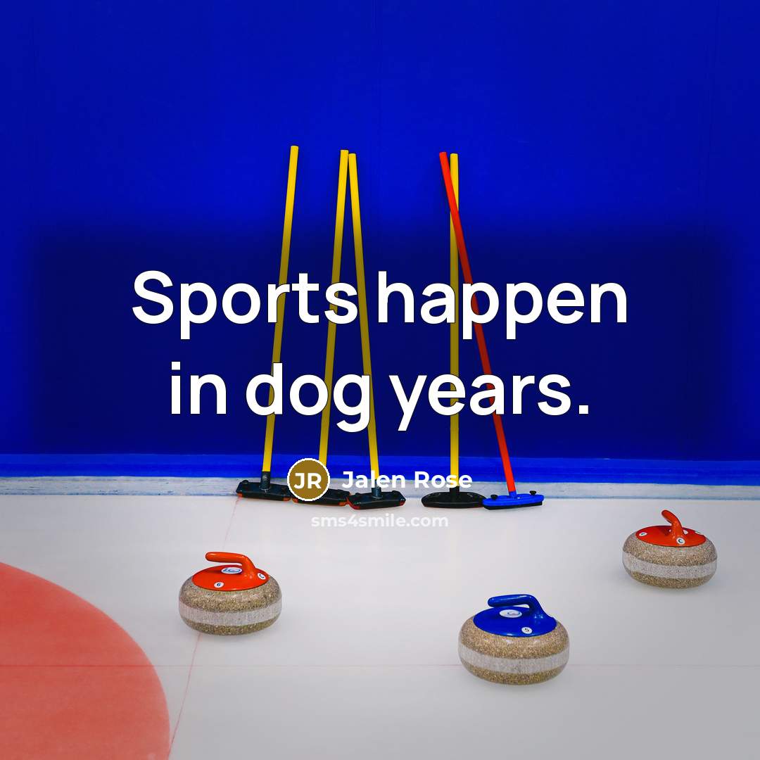 “Sports happen in dog years.…” quote by Jalen Rose
