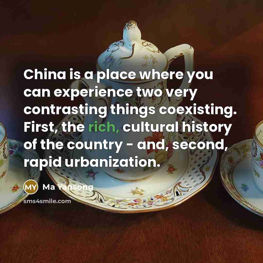 “China is a place where you can experience two very…” quote by Ma Yansong