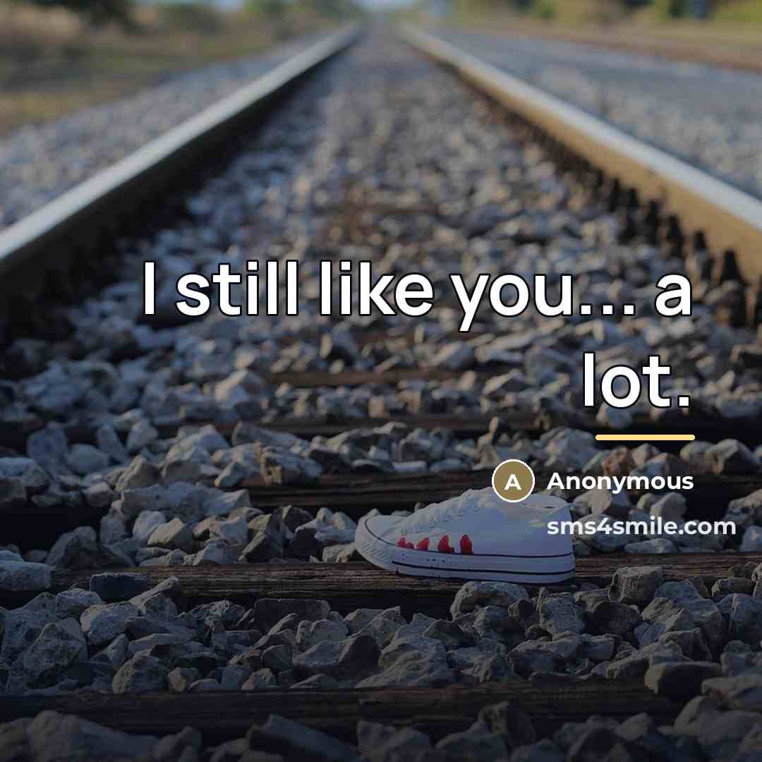 “I still like you... a lot.…” quote by Anonymous
