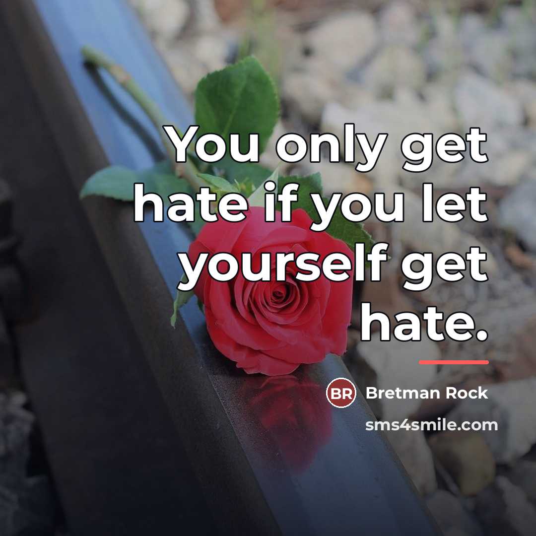 “You only get hate if you let yourself get hate.…” quote by Bretman Rock