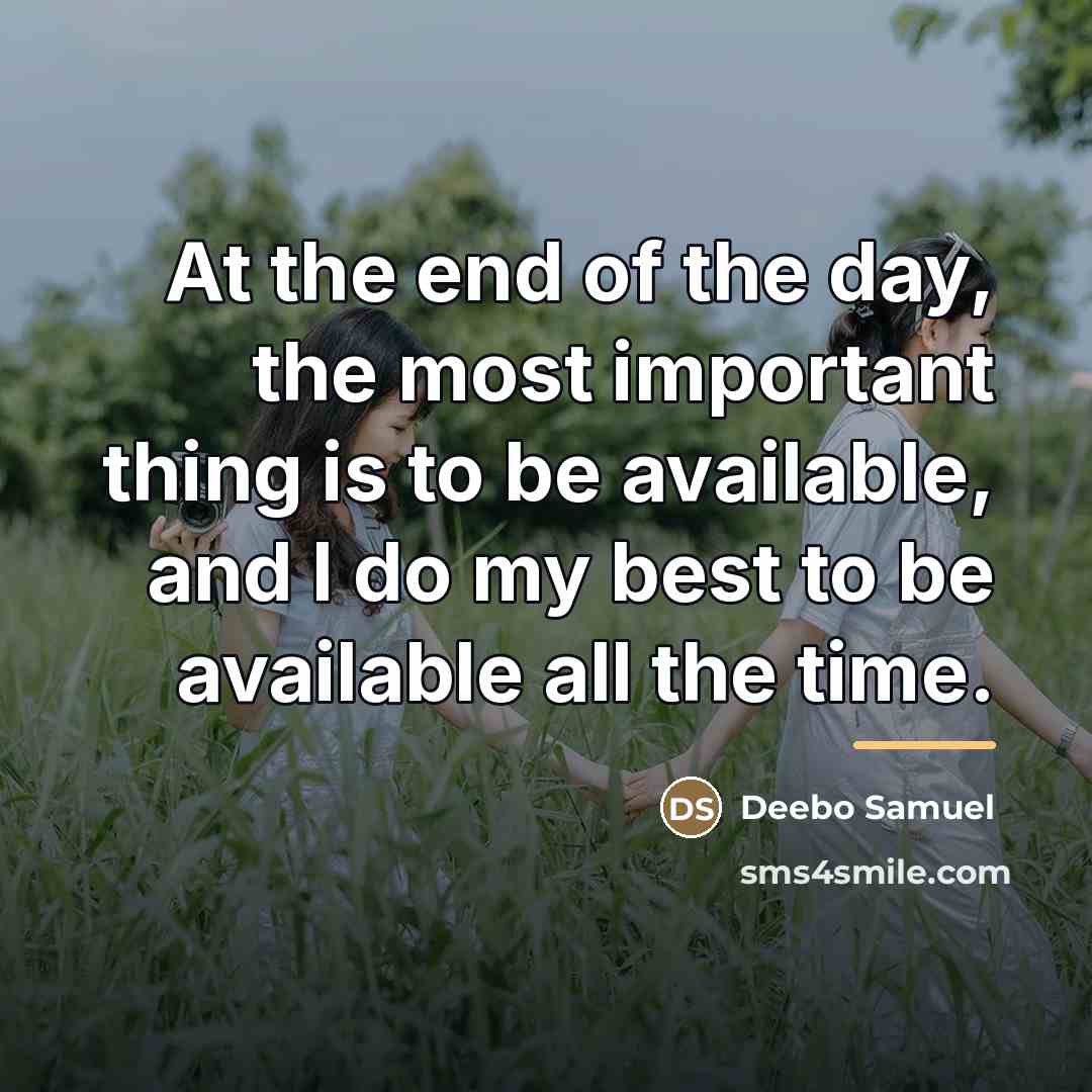 “At the end of the day, the most important thing…” quote by Deebo Samuel