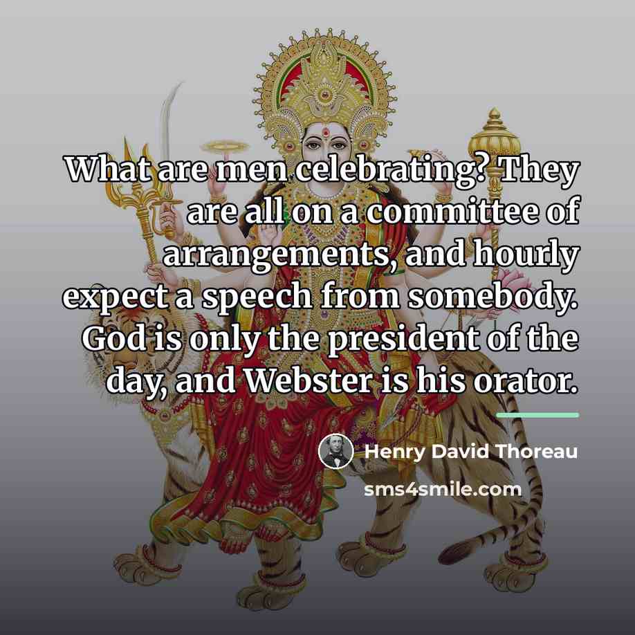 “What are men celebrating? They are all on a committee…” quote by Henry David Thoreau