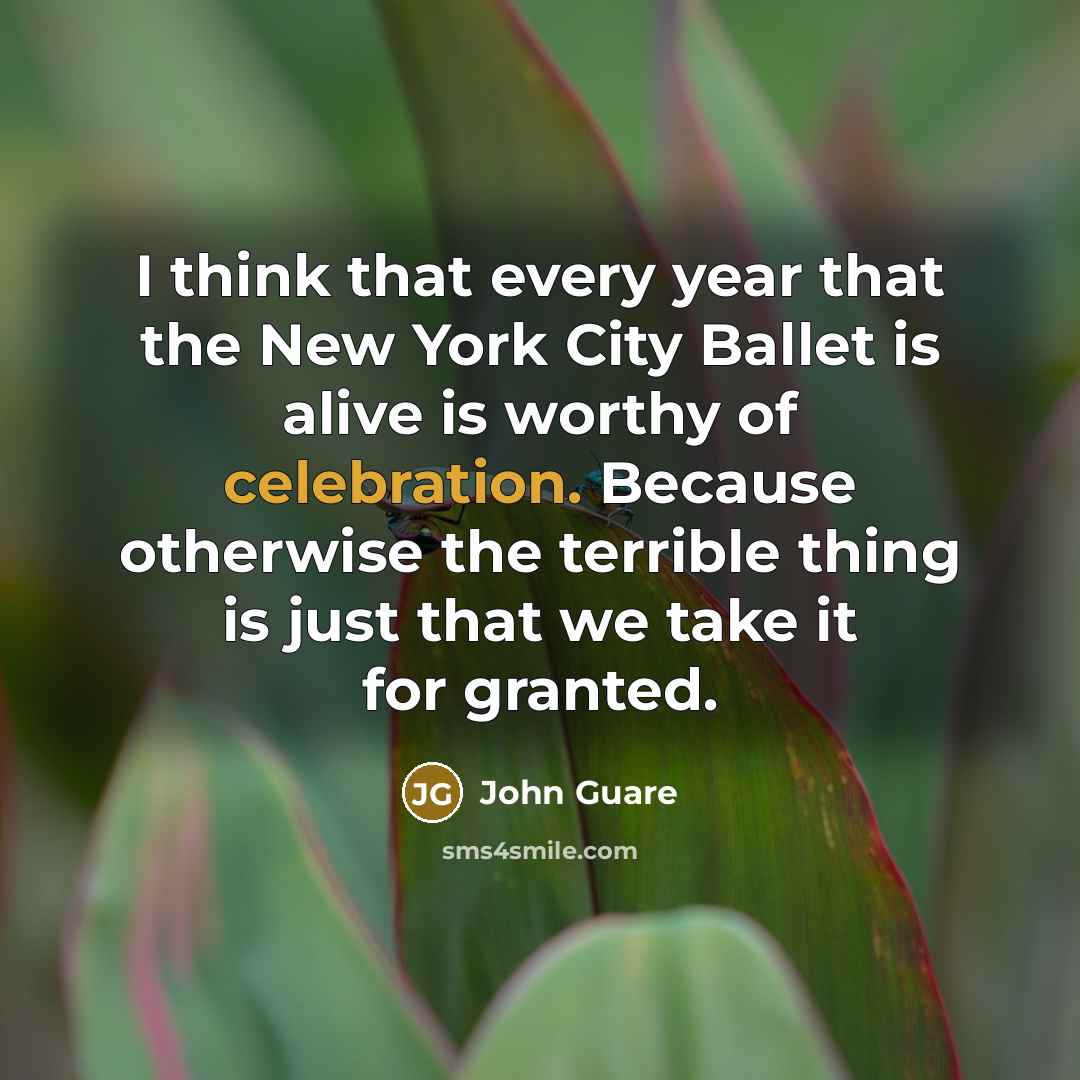 “I think that every year that the New York City…” quote by John Guare