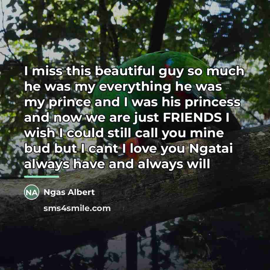 “I miss this beautiful guy so much he was my…” quote by Ngas Albert